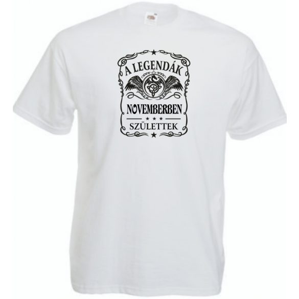 A legendák novemberben születnek - magyar férfi rövid ujjú póló