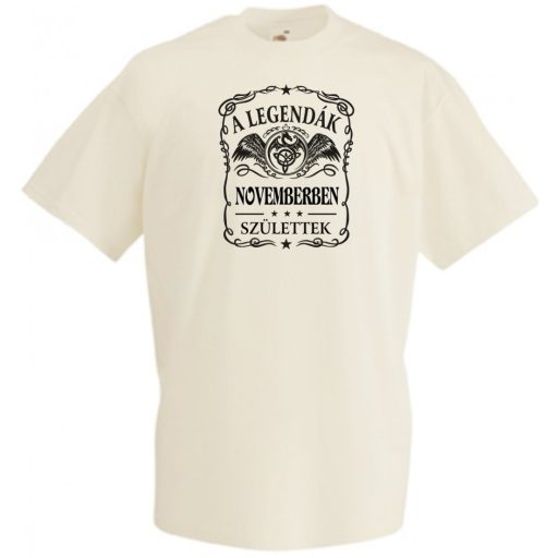 A legendák novemberben születnek - magyar férfi rövid ujjú póló