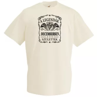   A legendák decemberben születnek - magyar férfi rövid ujjú póló