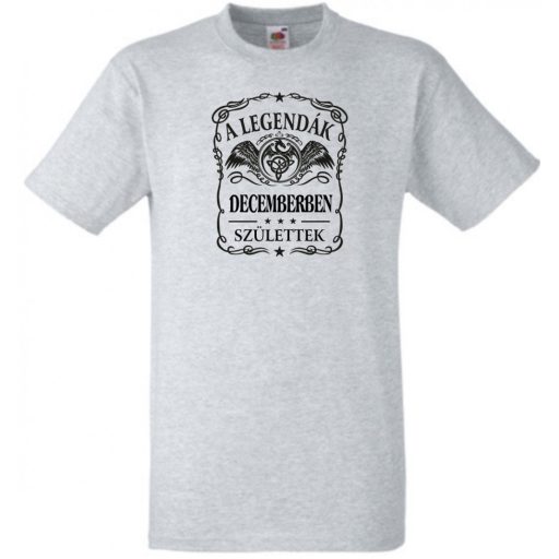 A legendák decemberben születnek - magyar férfi rövid ujjú póló