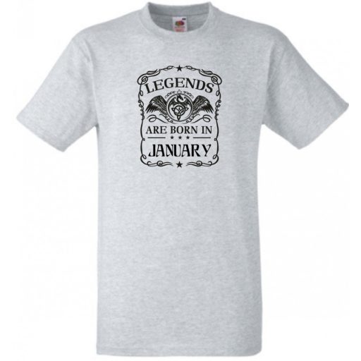 A legendák januárban születnek férfi rövid ujjú póló