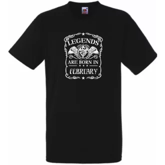   A legendák februárban születnek férfi rövid ujjú póló