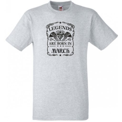 A legendák márciusban születnek férfi rövid ujjú póló