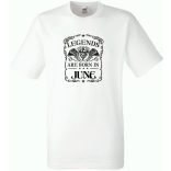A legendák júniusban születnek férfi rövid ujjú póló