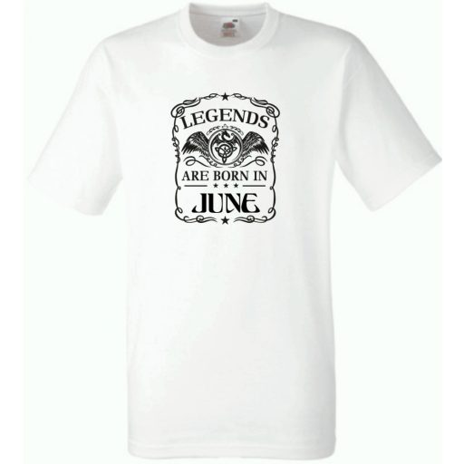 A legendák júniusban születnek férfi rövid ujjú póló