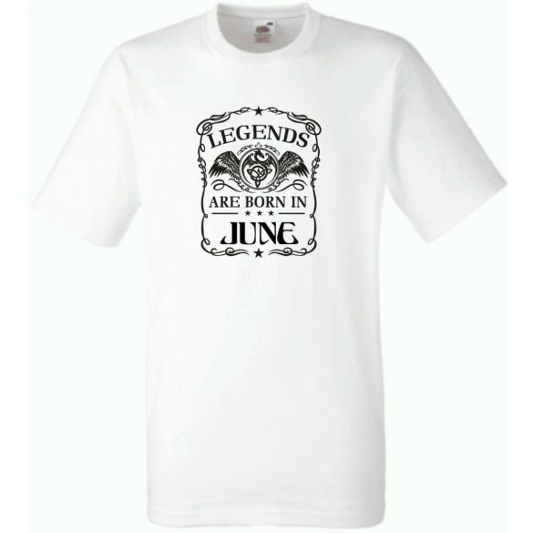 A legendák júniusban születnek férfi rövid ujjú póló