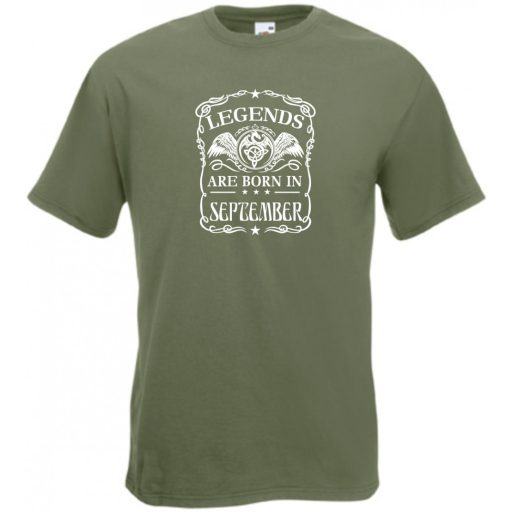 A legendák szeptemberben születnek férfi rövid ujjú póló