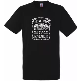   A legendák novemberben születnek férfi rövid ujjú póló