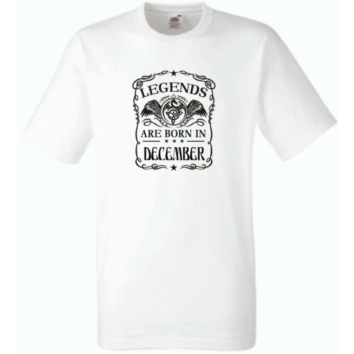 A legendák decemberben születnek férfi rövid ujjú póló