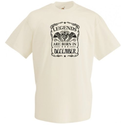 A legendák decemberben születnek férfi rövid ujjú póló