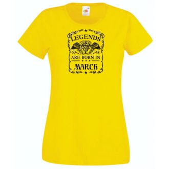 A legendák márciusban születnek női rövid ujjú póló