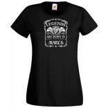 A legendák márciusban születnek női rövid ujjú póló