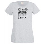 A legendák márciusban születnek női rövid ujjú póló