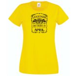 A legendák áprilisban születnek női rövid ujjú póló