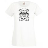 A legendák májusban születnek női rövid ujjú póló