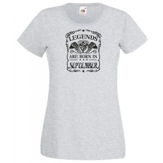   A legendák szeptemberben születnek női rövid ujjú póló