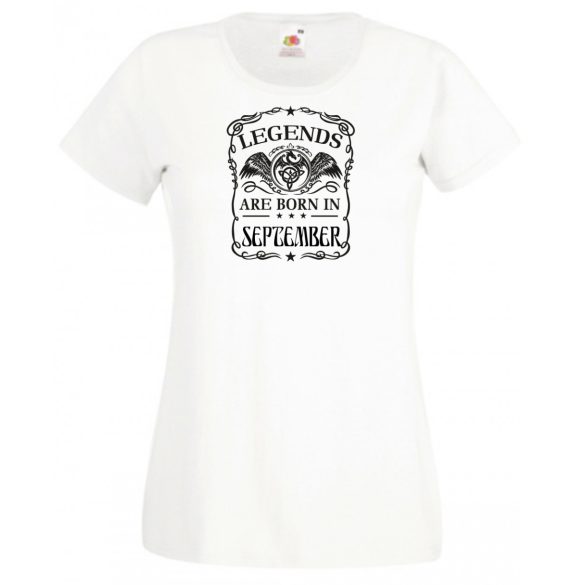 A legendák szeptemberben születnek női rövid ujjú póló