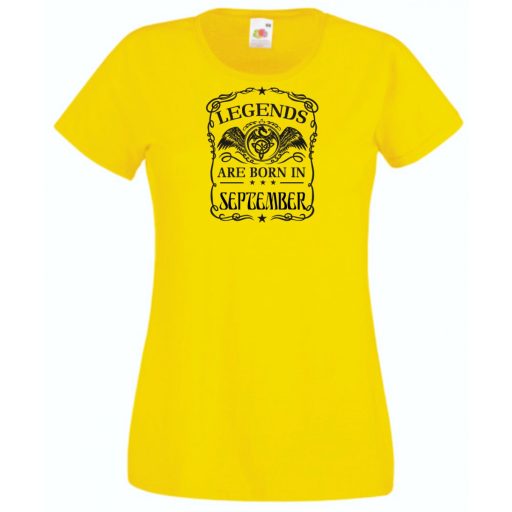 A legendák szeptemberben születnek női rövid ujjú póló