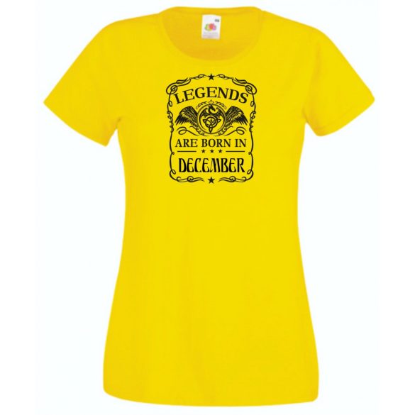 A legendák decemberben születnek női rövid ujjú póló