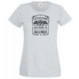 A legendák decemberben születnek női rövid ujjú póló