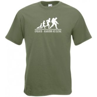 Evolució - Alkalmas az életre férfi rövid ujjú póló