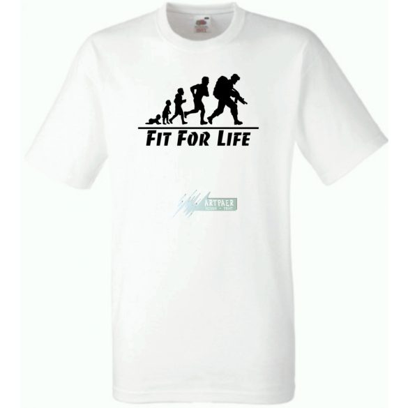 Evolució - Fit for Life - angol férfi rövid ujjú póló