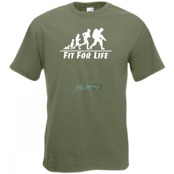 Evolució - Fit for Life - angol férfi rövid ujjú póló