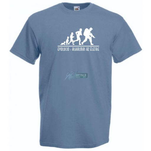 Evolució - Alkalmas az életre férfi rövid ujjú póló