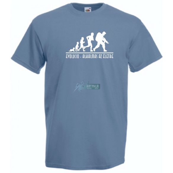Evolució - Alkalmas az életre férfi rövid ujjú póló