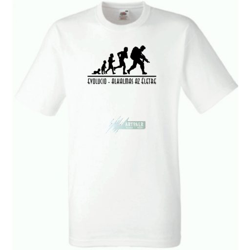 Evolució - Alkalmas az életre férfi rövid ujjú póló