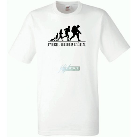 Evolució - Alkalmas az életre férfi rövid ujjú póló