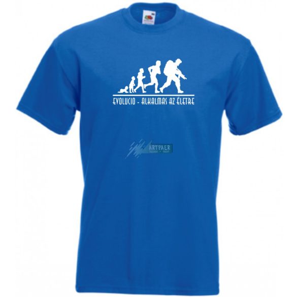Evolució - Alkalmas az életre férfi rövid ujjú póló
