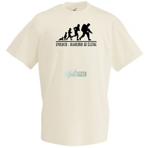Evolució - Alkalmas az életre férfi rövid ujjú póló