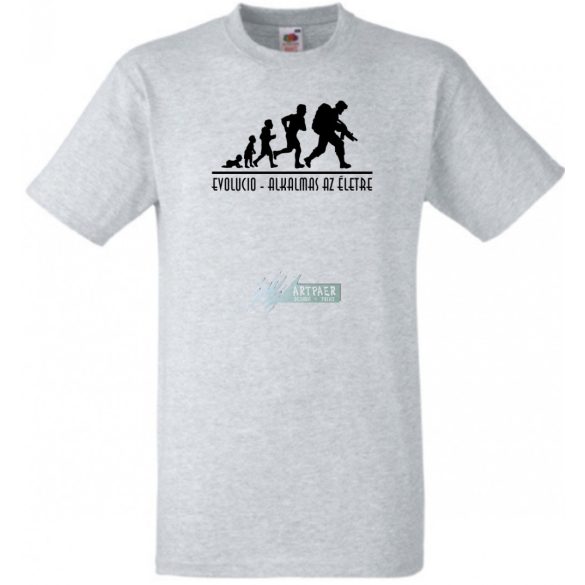 Evolució - Alkalmas az életre férfi rövid ujjú póló