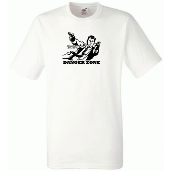 Humor pisztolyhős - Archer férfi rövid ujjú póló