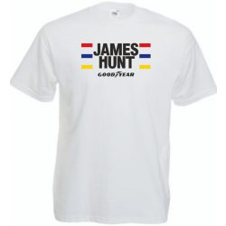   Retro autóverseny rajongó - James Hunt férfi rövid ujjú póló