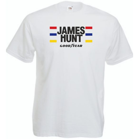 Retro autóverseny rajongó - James Hunt férfi rövid ujjú póló