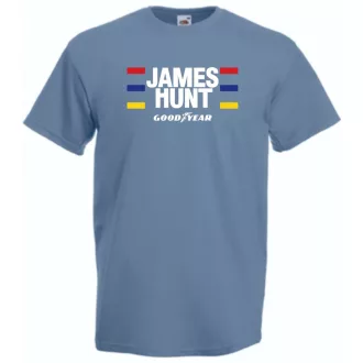   Retro autóverseny rajongó - James Hunt férfi rövid ujjú póló