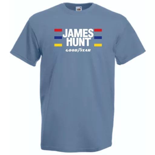 Retro autóverseny rajongó - James Hunt férfi rövid ujjú póló