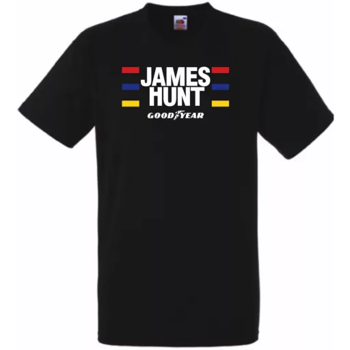 Retro autóverseny rajongó - James Hunt férfi rövid ujjú póló