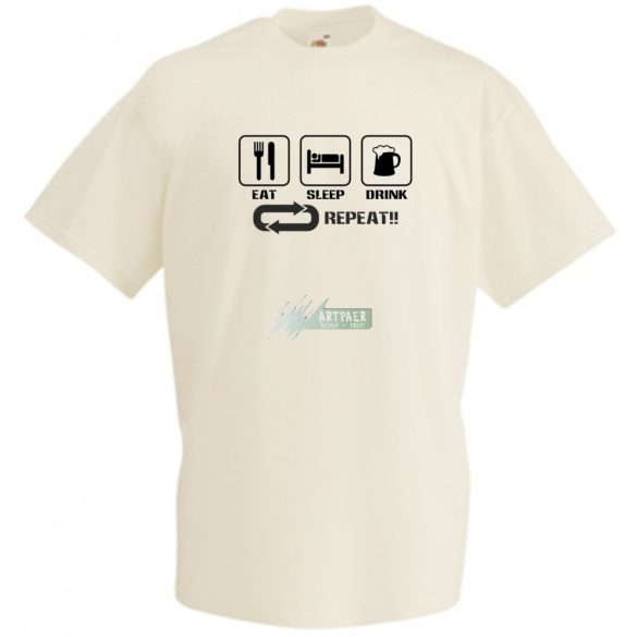 Eat Sleep Drink férfi rövid ujjú póló