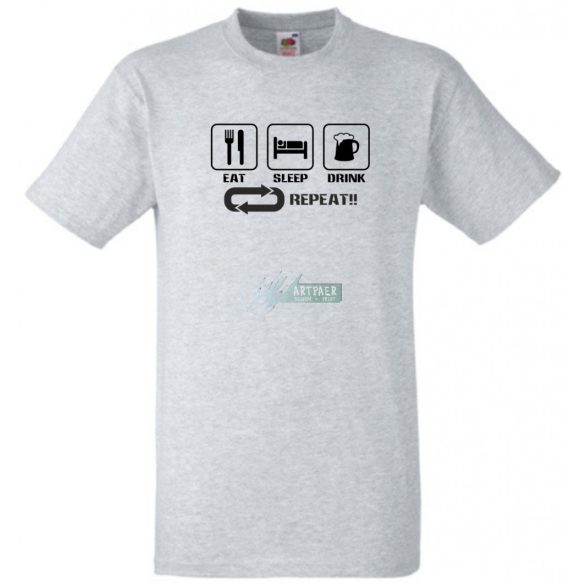 Eat Sleep Drink férfi rövid ujjú póló