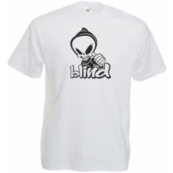 Csuklyás koponya férfi rövid ujjú póló