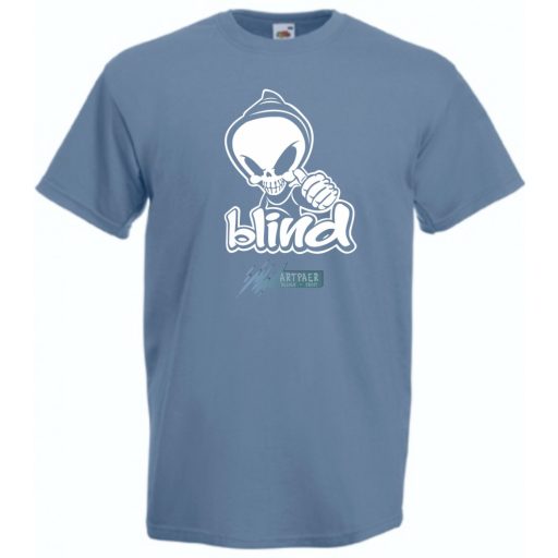 Csuklyás koponya férfi rövid ujjú póló