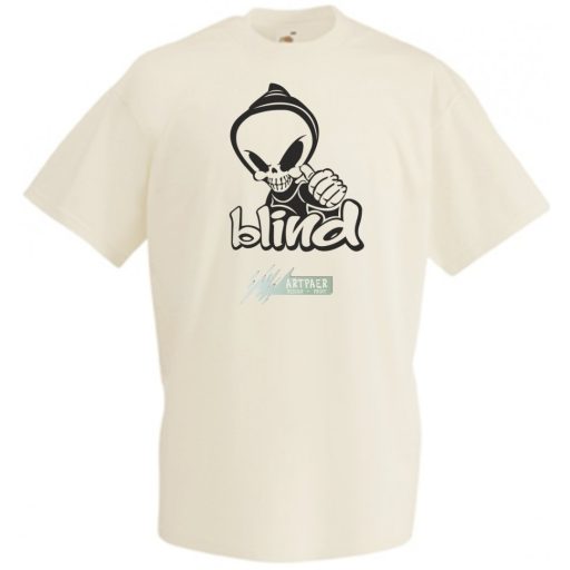 Csuklyás koponya férfi rövid ujjú póló