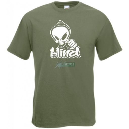 Csuklyás koponya férfi rövid ujjú póló