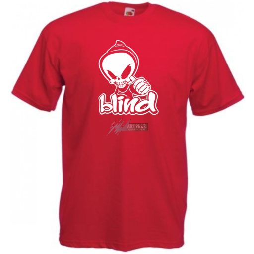 Csuklyás koponya férfi rövid ujjú póló