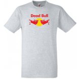 Humor Dead Bull - Red Bull stílus férfi rövid ujjú póló