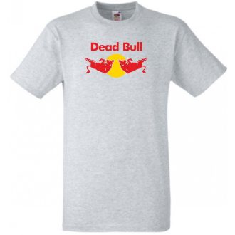   Humor Dead Bull - Red Bull stílus férfi rövid ujjú póló