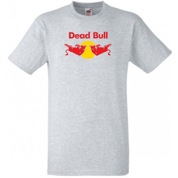 Humor Dead Bull - Red Bull stílus férfi rövid ujjú póló